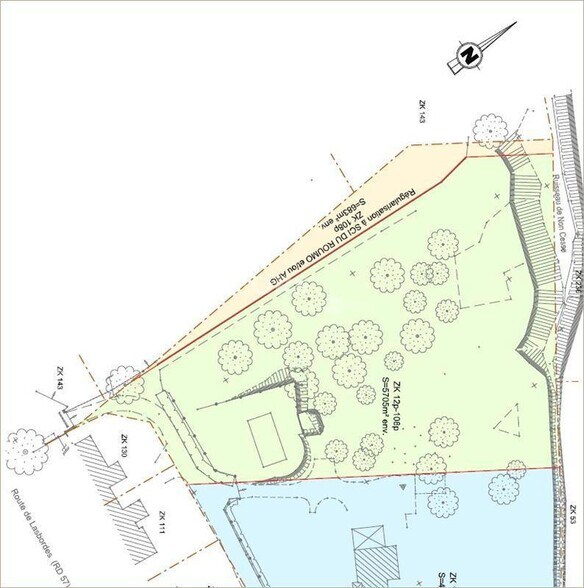 Route De Lasbordes, Flourens for sale - Site Plan - Image 3 of 3