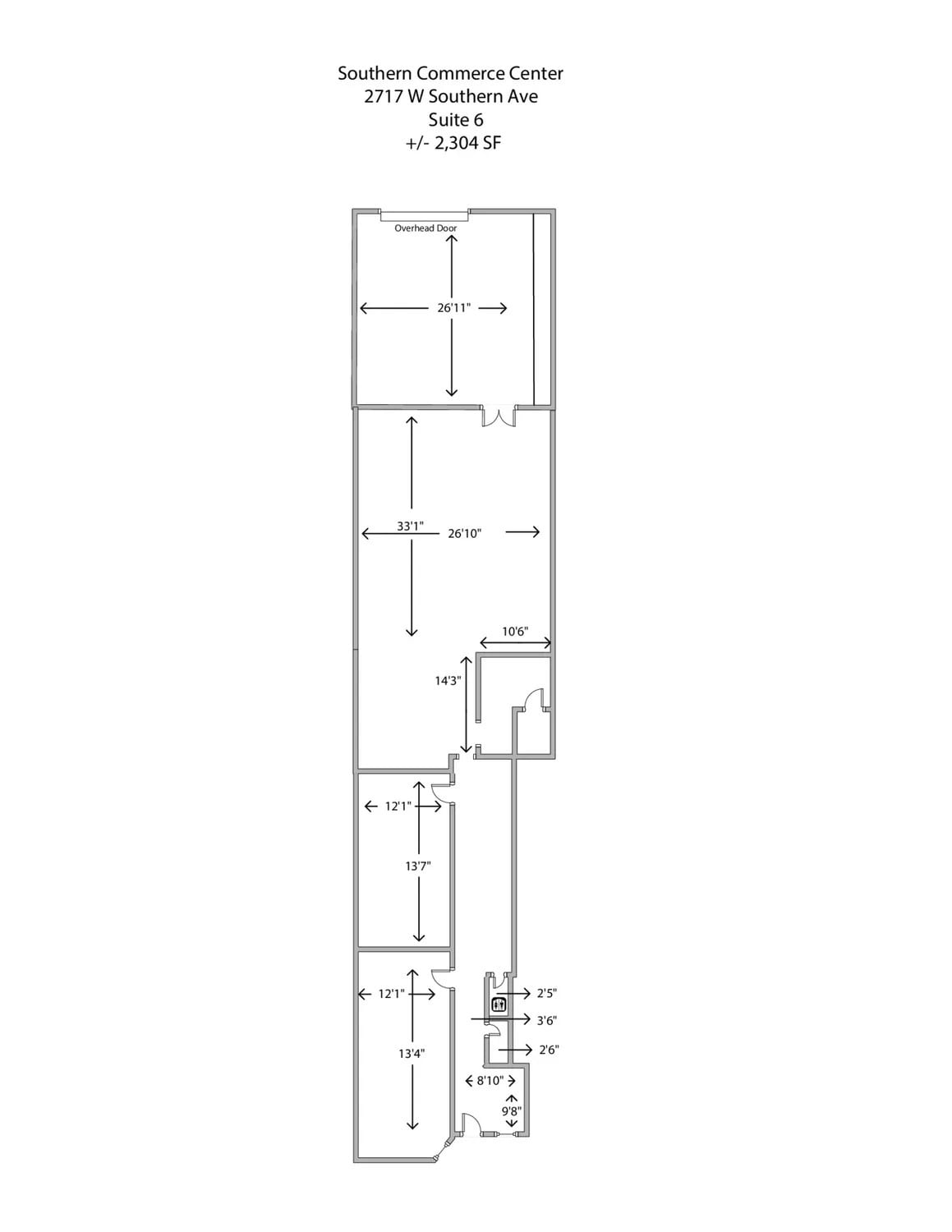 2727 W Southern Ave, Tempe, AZ for lease Floor Plan- Image 1 of 1
