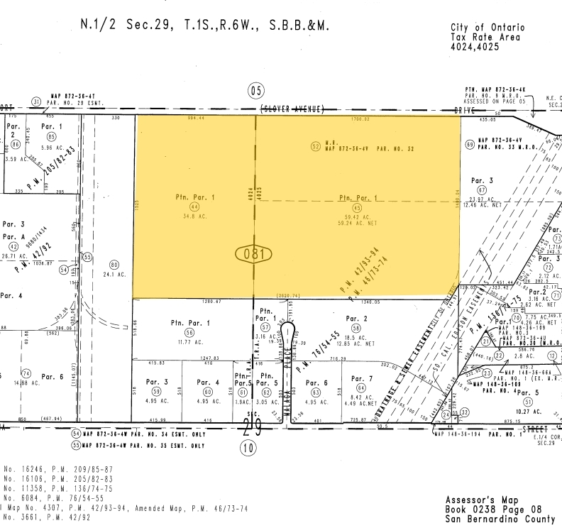 5600 E Airport Dr, Ontario, CA for sale Plat Map- Image 1 of 1