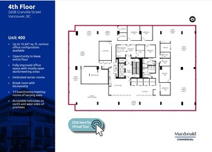 2608 Granville St, Vancouver, BC for lease Floor Plan- Image 1 of 1