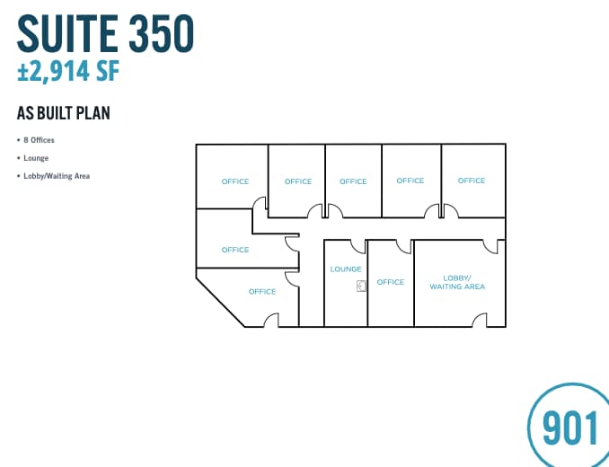 901 Campisi Way, Campbell, CA for lease Floor Plan- Image 1 of 1