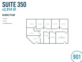 901 Campisi Way, Campbell, CA for lease Floor Plan- Image 1 of 1