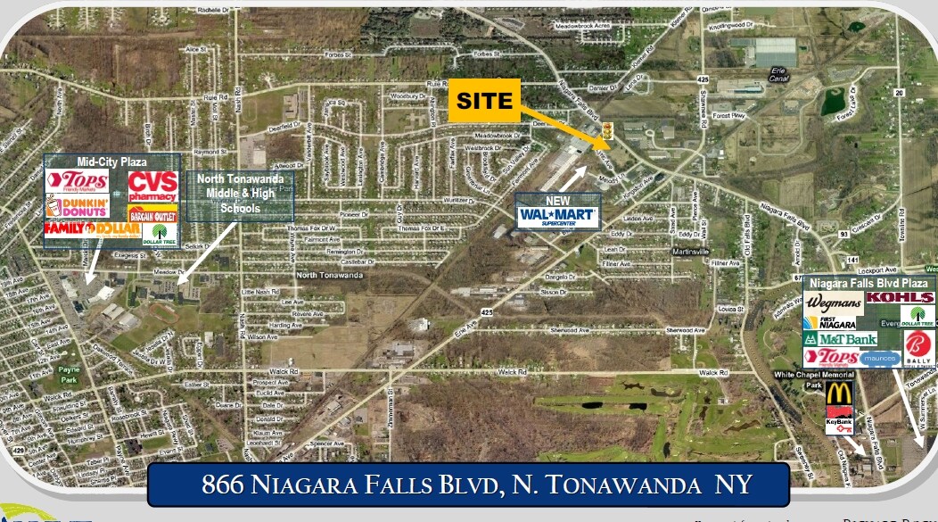 866 Niagara Falls Blvd, North Tonawanda, NY 14120 Land Property for