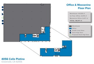 4056 Calle Platino, Oceanside, CA for lease Floor Plan- Image 1 of 1