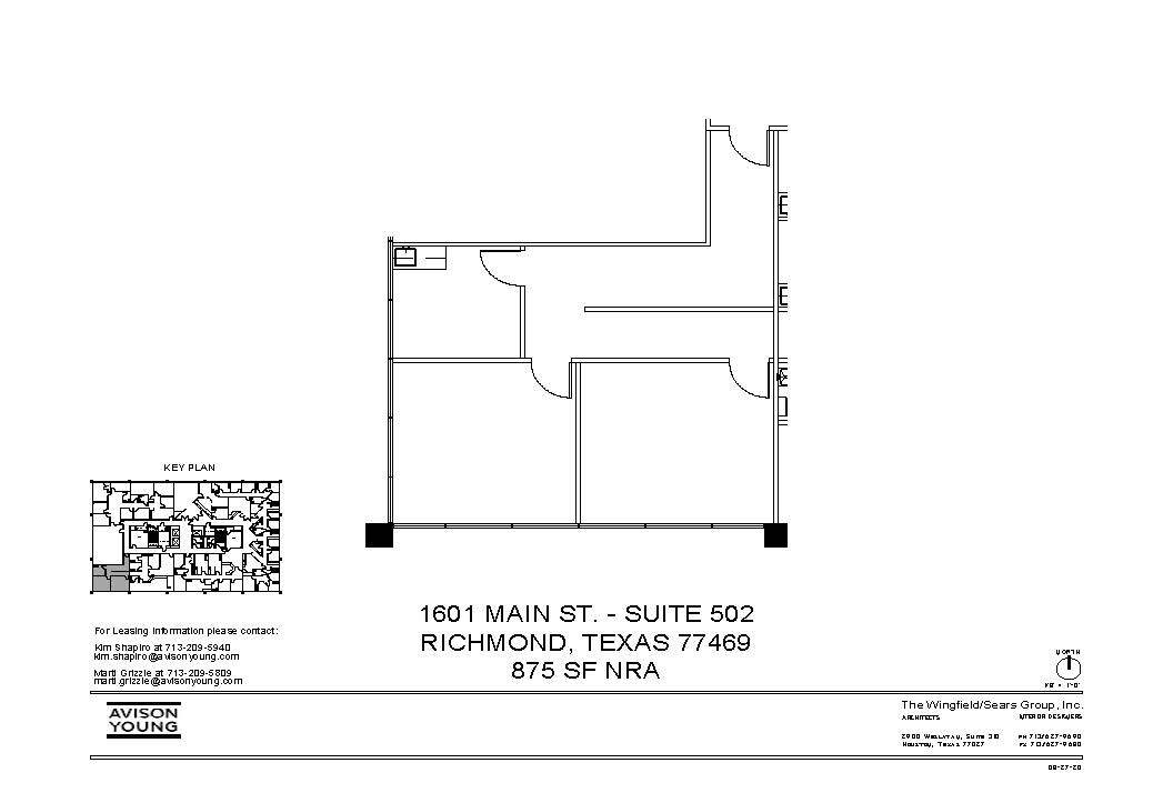 1601 Main St, Richmond, TX for lease Floor Plan- Image 1 of 1