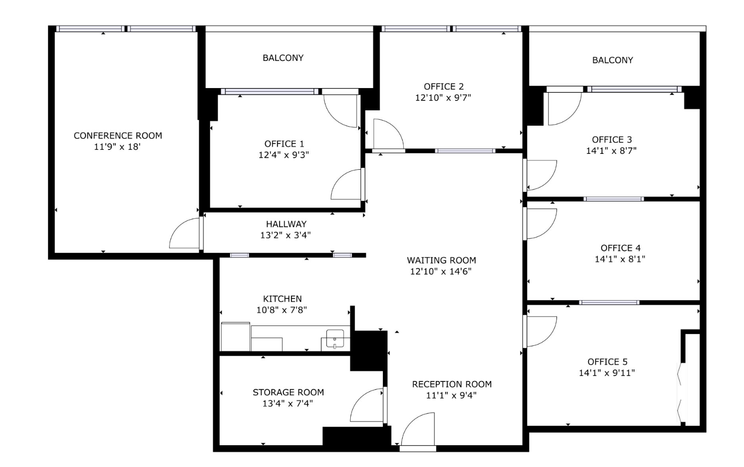 1010-1030 Rue Cherrier, Montréal, QC for lease Floor Plan- Image 1 of 1