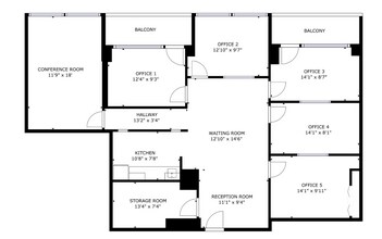 1010-1030 Rue Cherrier, Montréal, QC for lease Floor Plan- Image 1 of 1