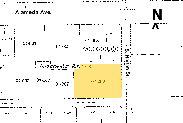 363 S Harlan St, Lakewood, CO for lease - Plat Map - Image 3 of 21