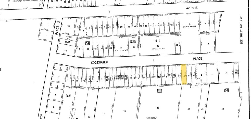 51 Edgewater Pl, Edgewater, NJ for sale - Plat Map - Image 1 of 1