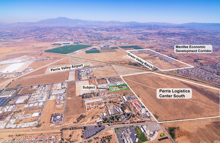 190 W Mapes Rd, Perris, CA for lease - Aerial - Image 2 of 3