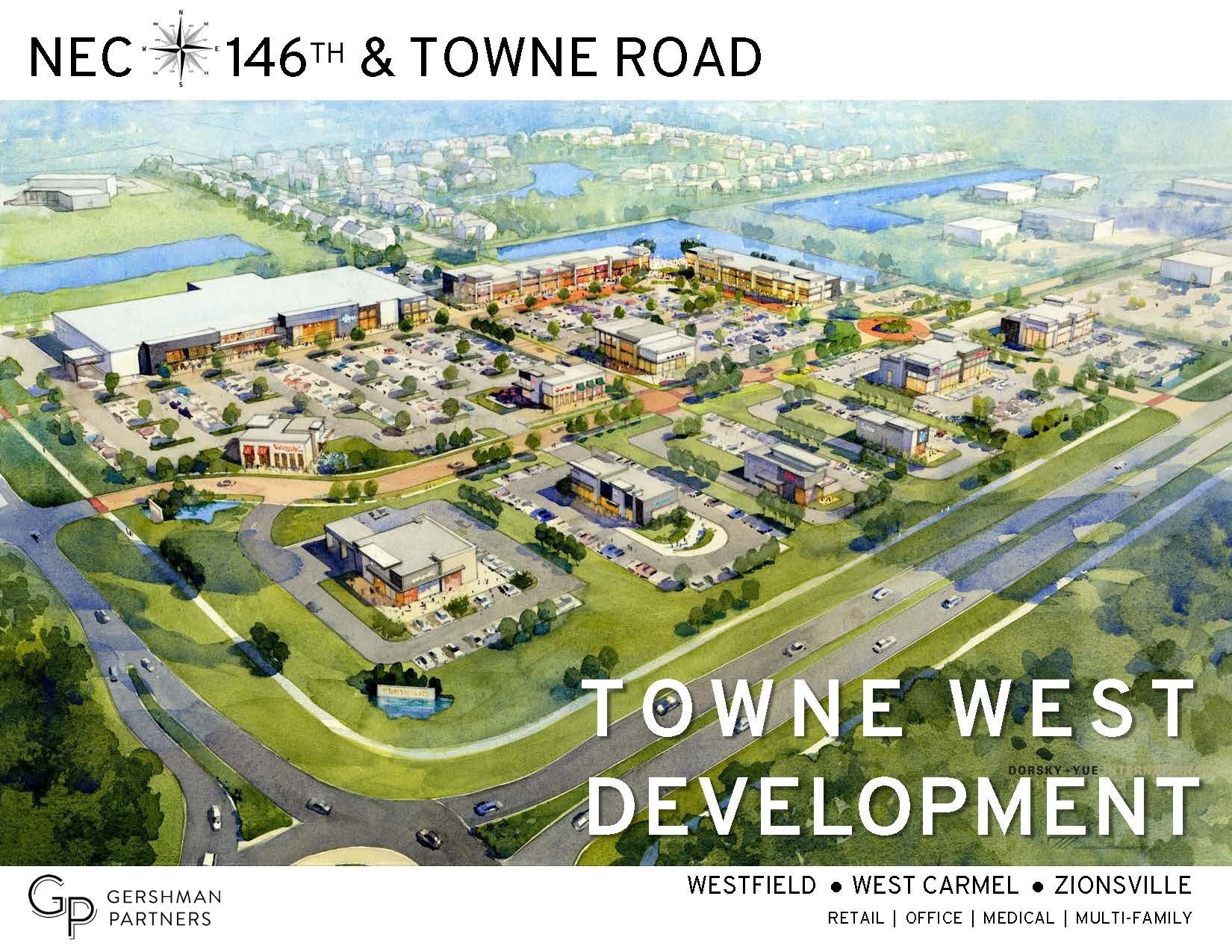 NEC 146th & Towne Rd, Westfield, IN for sale Aerial- Image 1 of 1