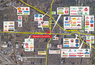 6480-6532 Winchester Rd, Memphis, TN - AERIAL  map view - Image1