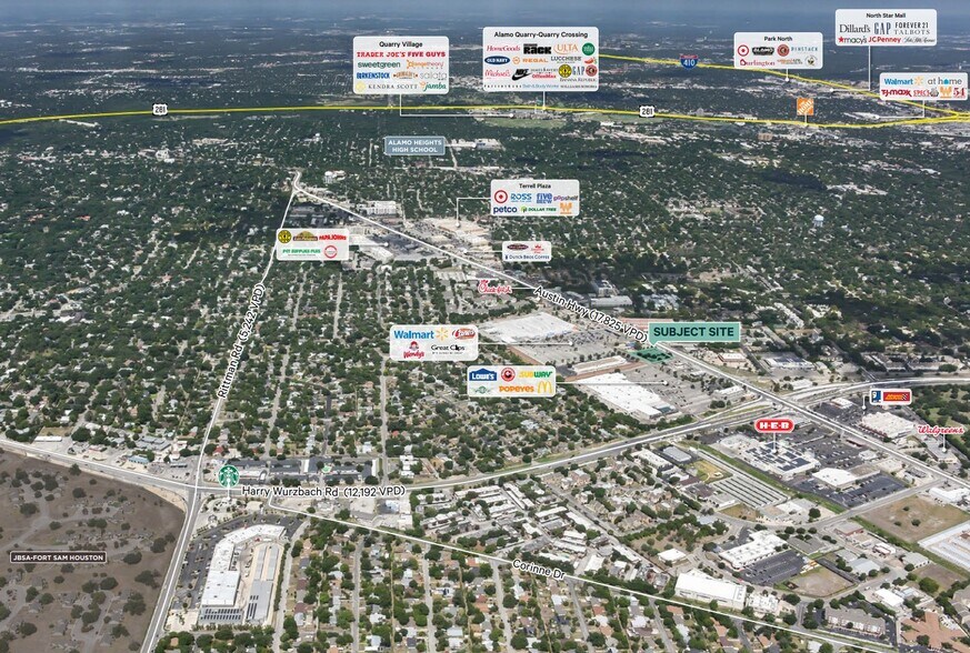 1442 Austin Hwy, San Antonio, TX for lease - Aerial - Image 2 of 3