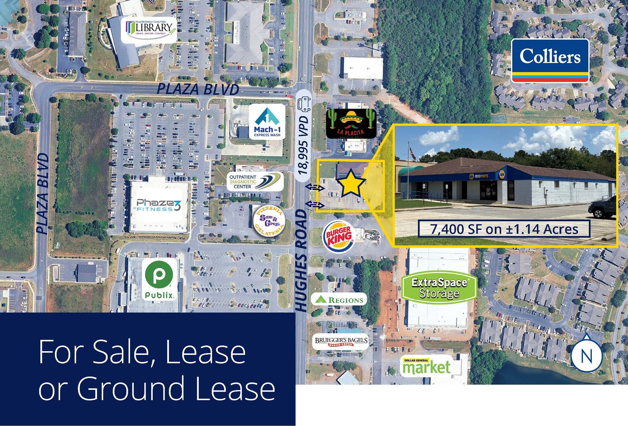 385 Hughes Rd, Madison, AL for sale Aerial- Image 1 of 4
