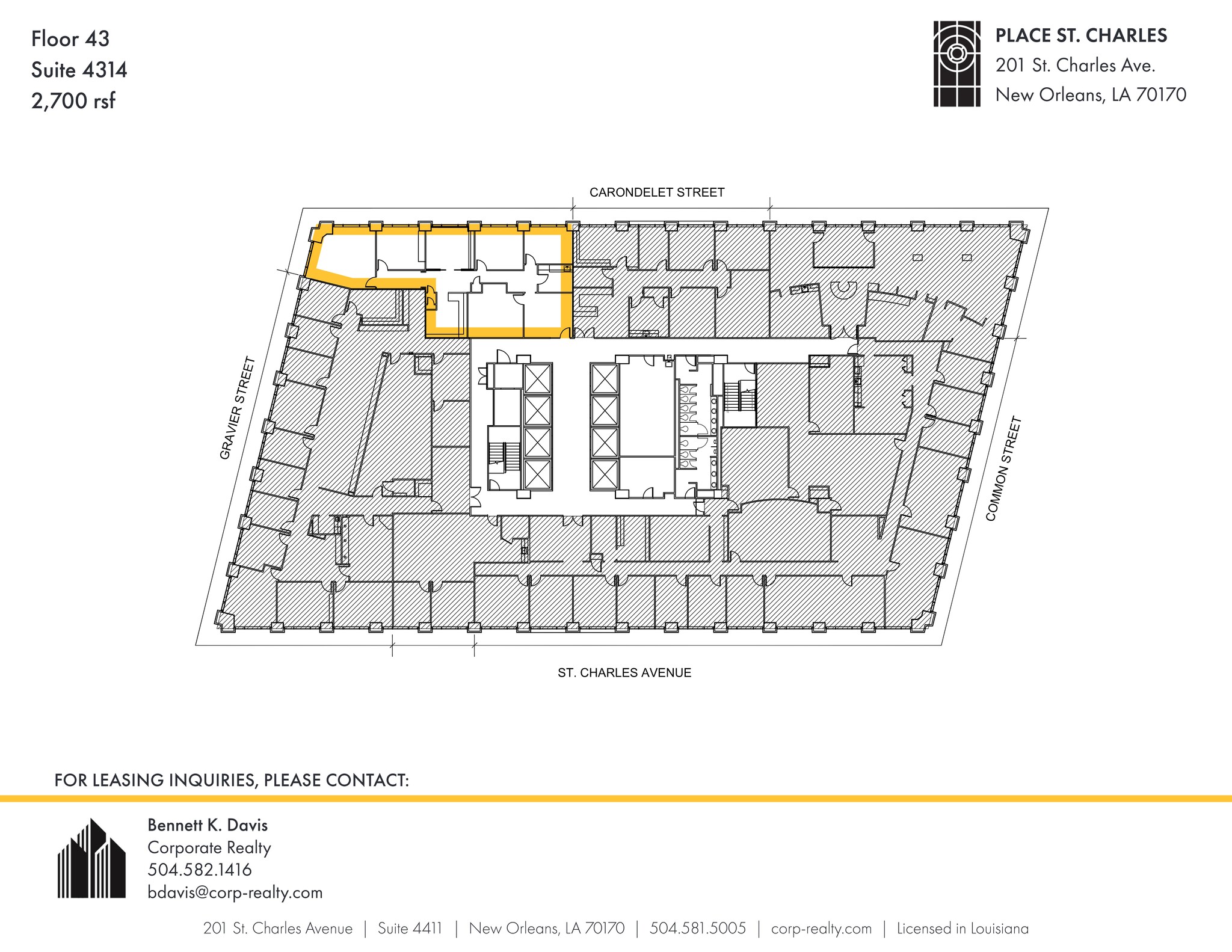 201 St. Charles Ave, New Orleans, LA for lease Site Plan- Image 1 of 1