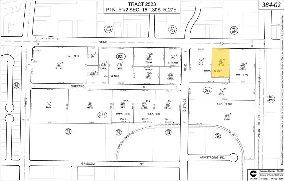 4723 Stine Rd, Bakersfield, CA for sale - Plat Map - Image 3 of 3