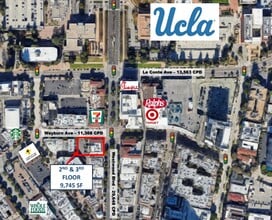 1001 Westwood Blvd, Los Angeles, CA - AERIAL  map view