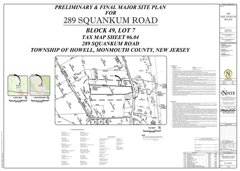 289 Squankum Rd, Howell, NJ for sale - Site Plan - Image 2 of 2