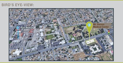 2301 Mt. Vernon Ave, Bakersfield, CA - aerial  map view