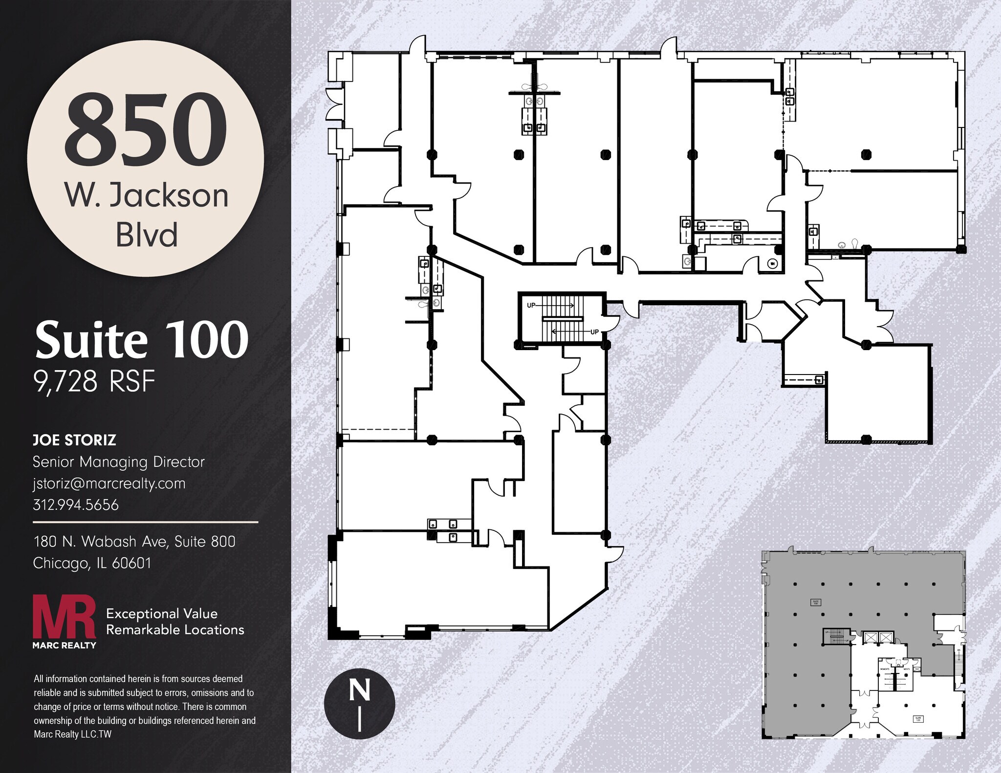 850 W Jackson Blvd, Chicago, IL for lease Floor Plan- Image 1 of 1