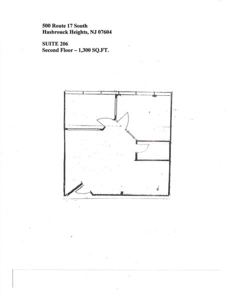 500 Route 17, Hasbrouck Heights, NJ for lease - Floor Plan - Image 3 of 11