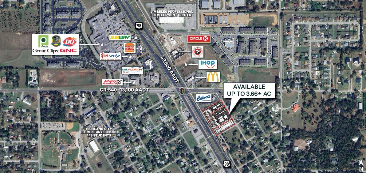 Central Ave & 3rd St SE, Lakeland, FL for lease Aerial- Image 1 of 3