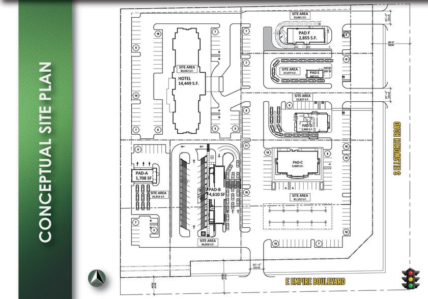 NWC Ellsworth Rd & Empire Blvd, Queen Creek, AZ for sale - Site Plan - Image 2 of 3