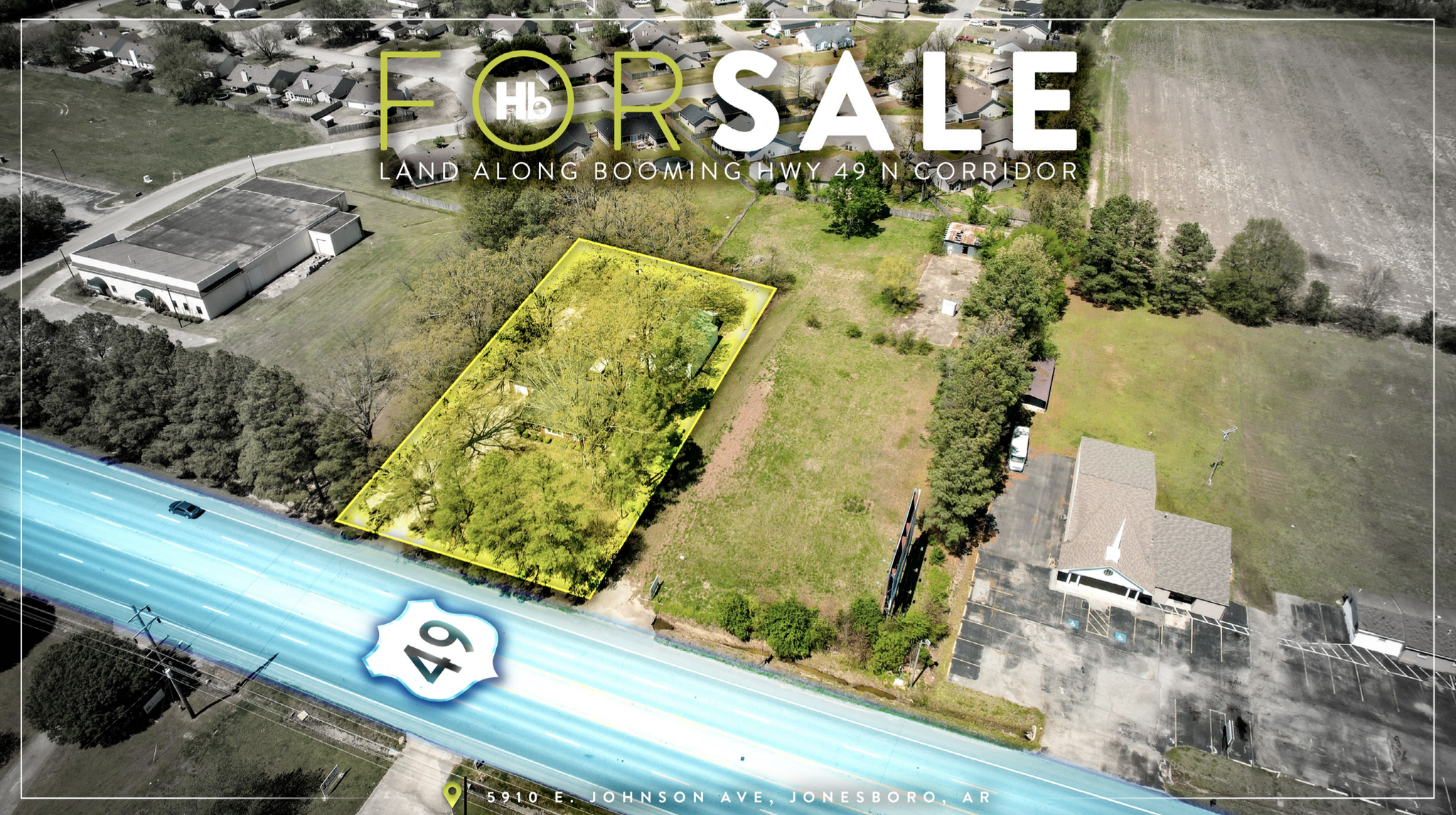 5910 E Johnson Ave, Jonesboro, AR for sale Aerial- Image 1 of 11