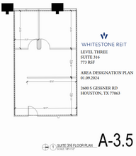 2600 S Gessner Rd, Houston, TX for lease Floor Plan- Image 1 of 1