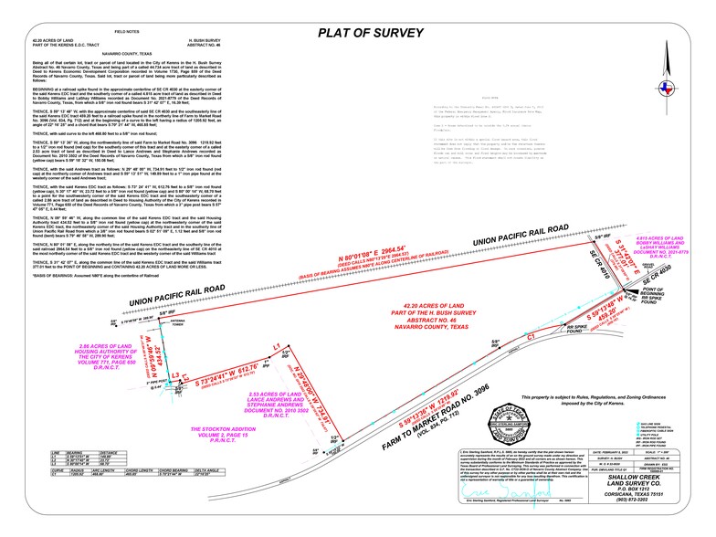 TBD Farm to Market 3096, Kerens, TX for sale - Site Plan - Image 2 of 2