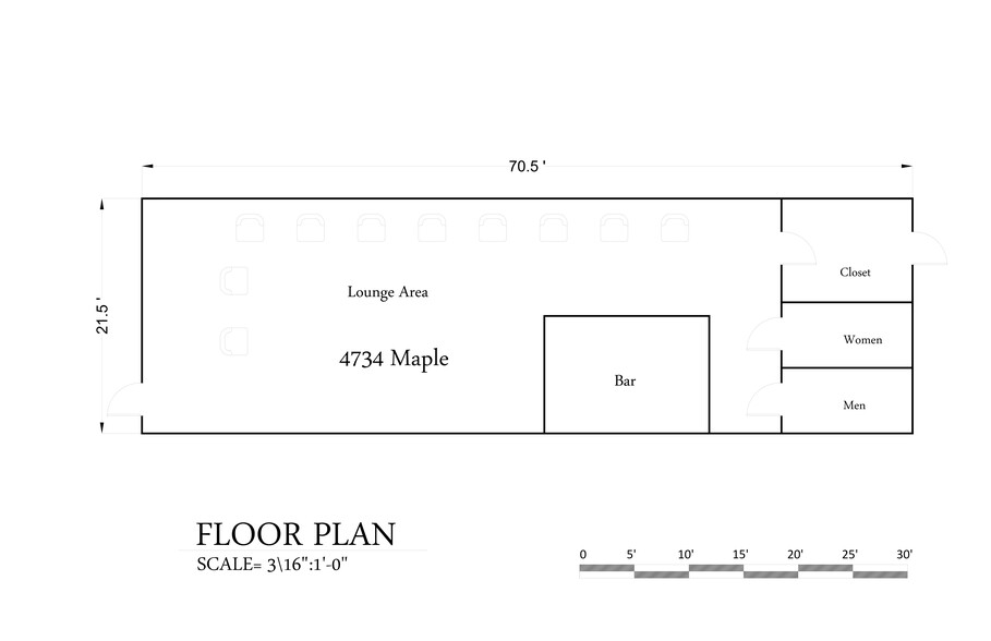 4732-4734 Maple Ave, Dallas, TX for lease - Site Plan - Image 2 of 8