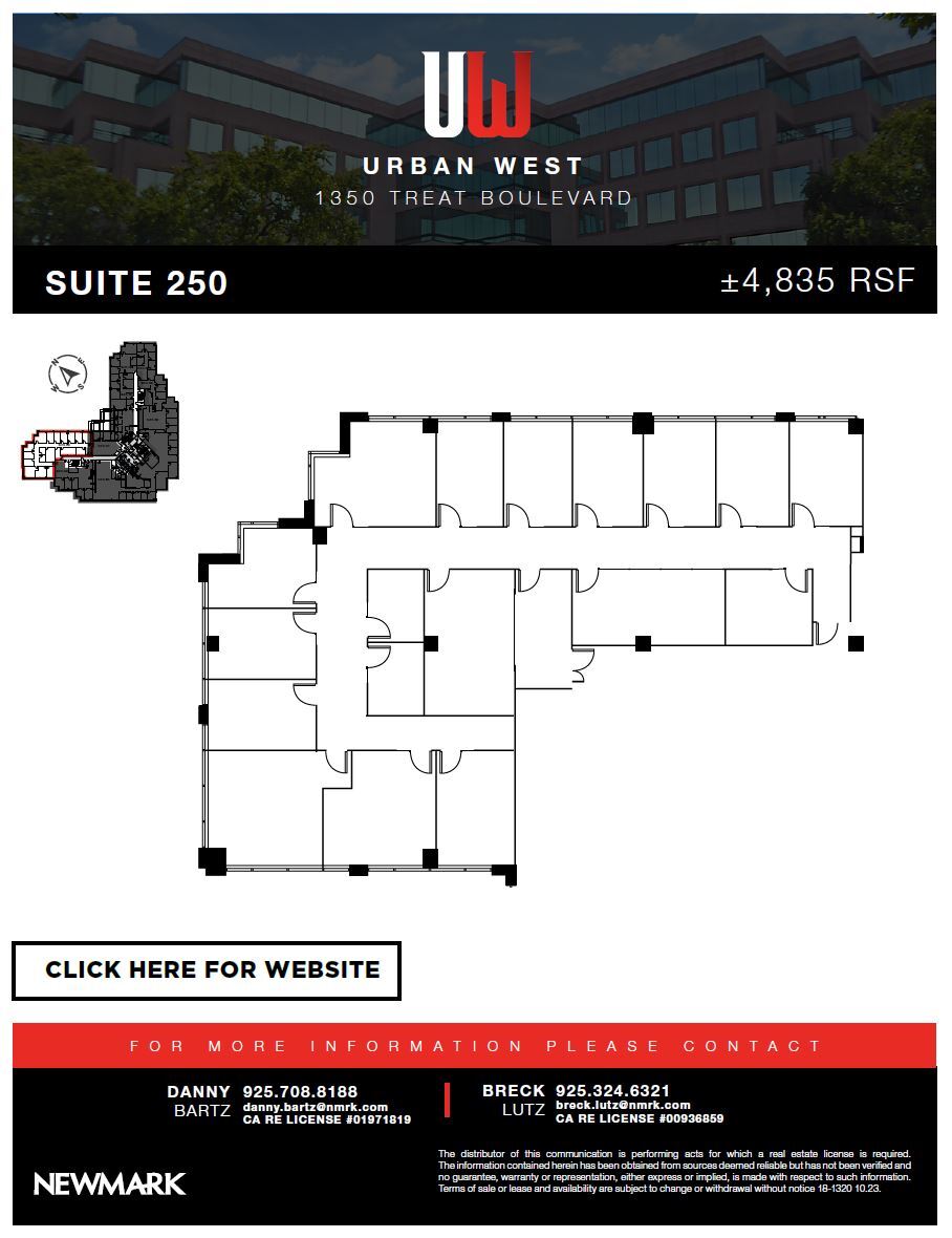 1350 Treat Blvd, Walnut Creek, CA for lease Floor Plan- Image 1 of 1