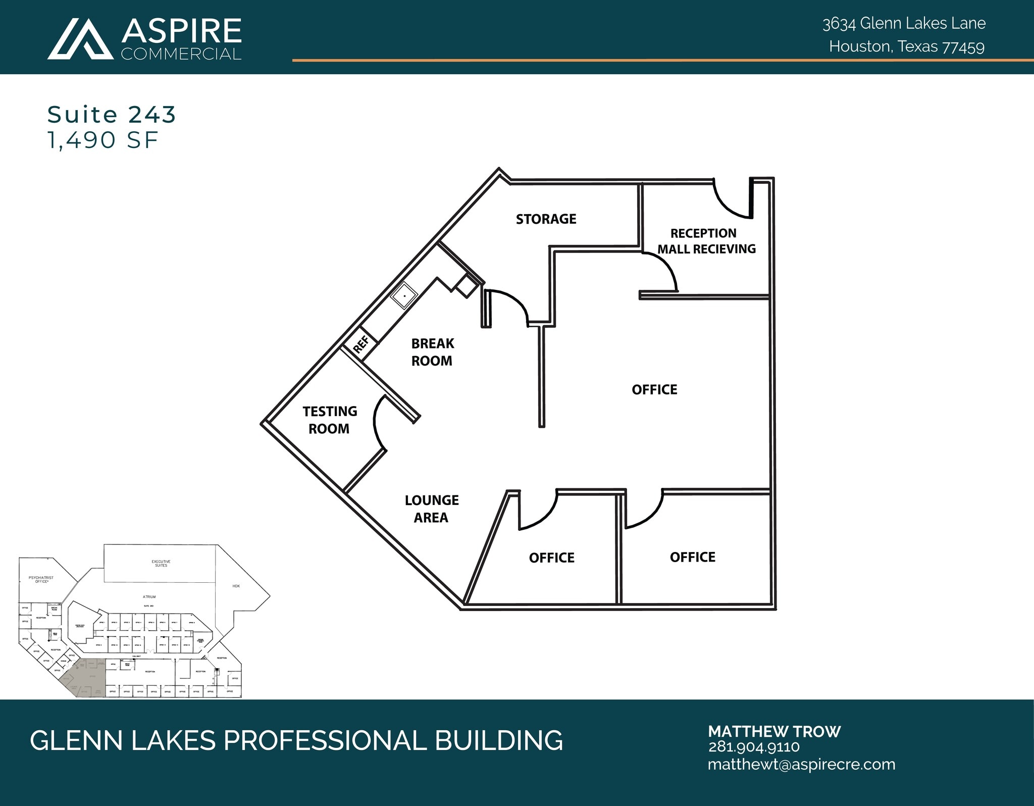 3634 Glenn Lakes Lane, Missouri City, TX for lease Floor Plan- Image 1 of 1