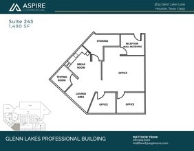 3634 Glenn Lakes Lane, Missouri City, TX for lease Floor Plan- Image 1 of 1