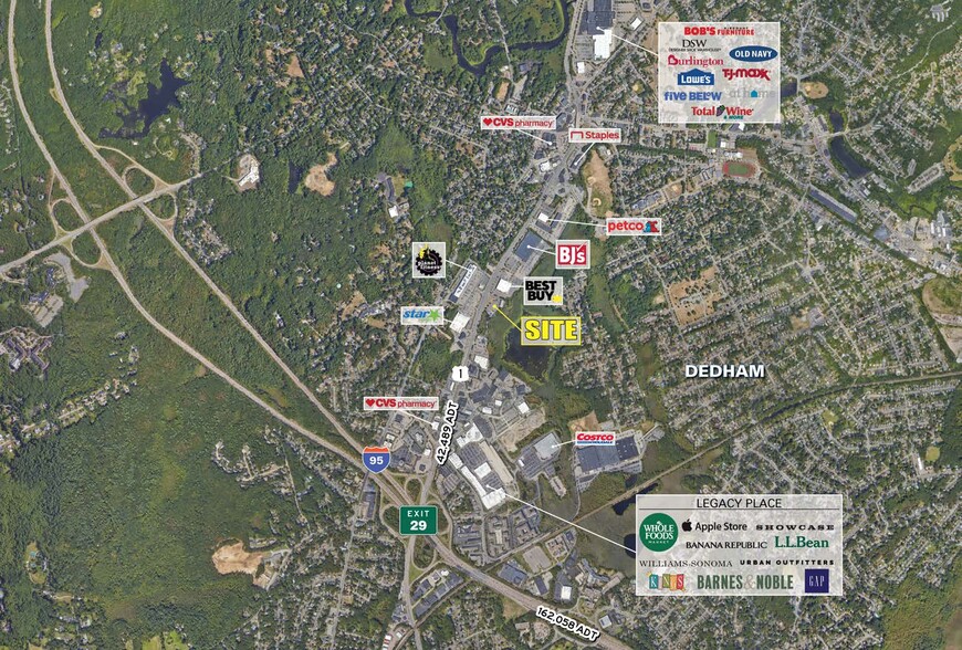 750 Providence Hwy, Dedham, MA for lease - Aerial - Image 1 of 3