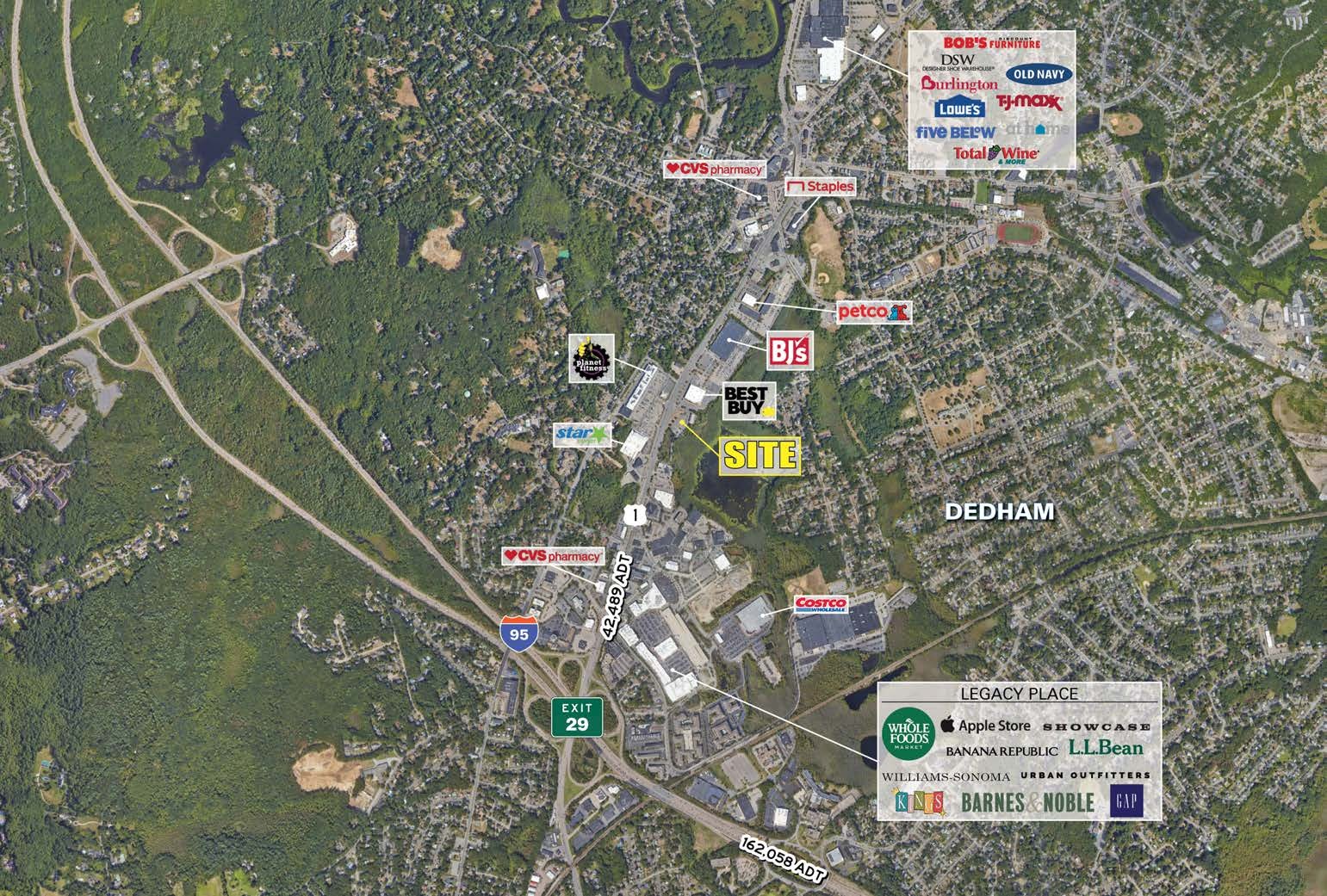 750 Providence Hwy, Dedham, MA for lease Aerial- Image 1 of 4