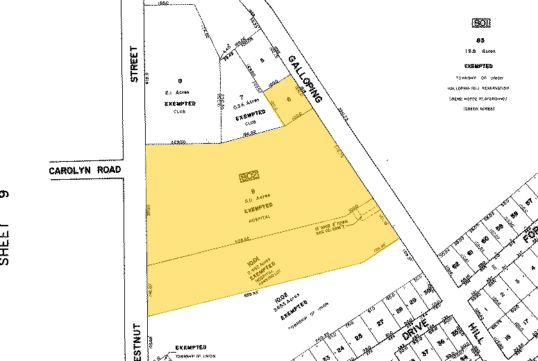 1000 Galloping Hill Rd, Union Township, NJ for sale - Plat Map - Image 1 of 1