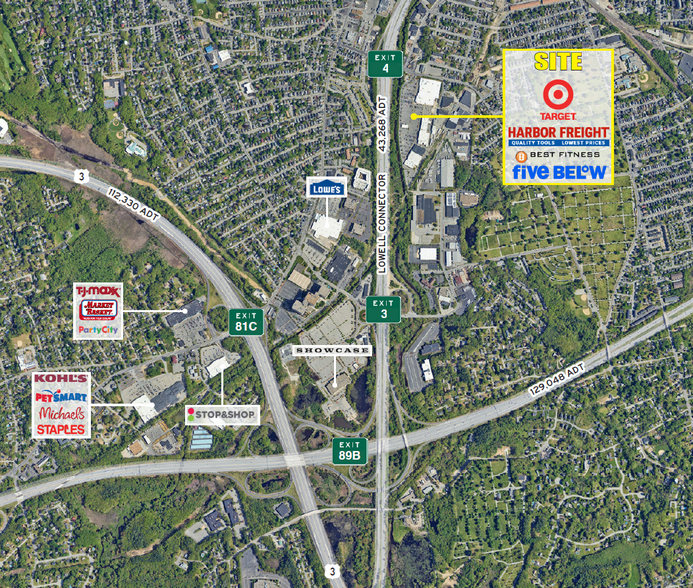 199-215 Plain St, Lowell, MA for lease - Aerial - Image 2 of 6