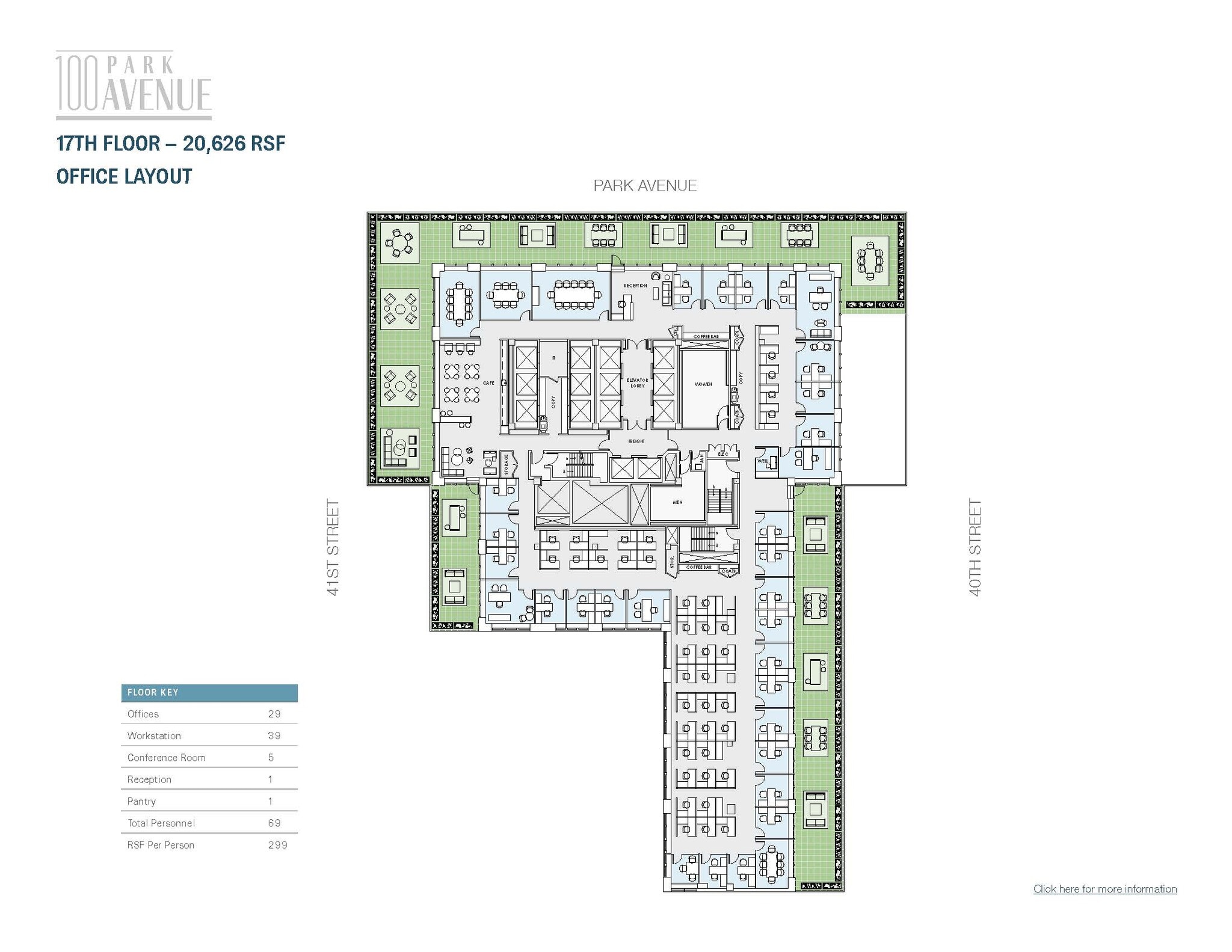 100 Park Ave, New York, NY for lease Floor Plan- Image 1 of 5