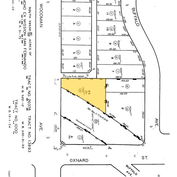 6016-6024 Woodman Ave, Van Nuys, CA for lease - Plat Map - Image 2 of 2