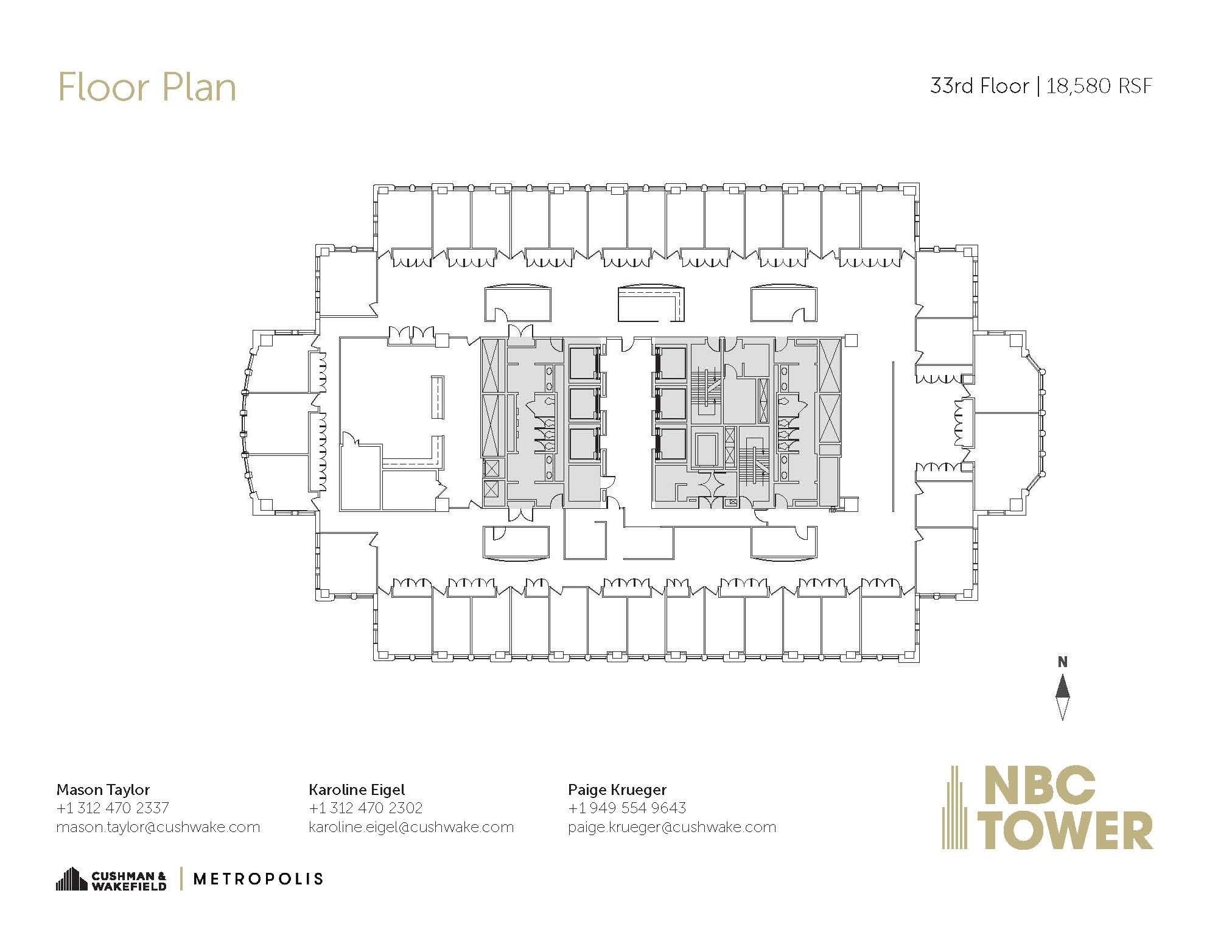 455 N Cityfront Plaza Dr, Chicago, IL for lease Floor Plan- Image 1 of 1