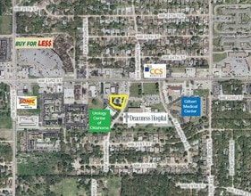 2375 N Thompkins Ave, Bethany, OK - AERIAL  map view