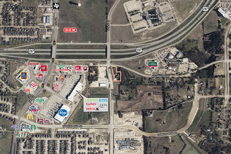 450 Mount Zion Rd, Midlothian, TX for sale - Aerial - Image 1 of 1