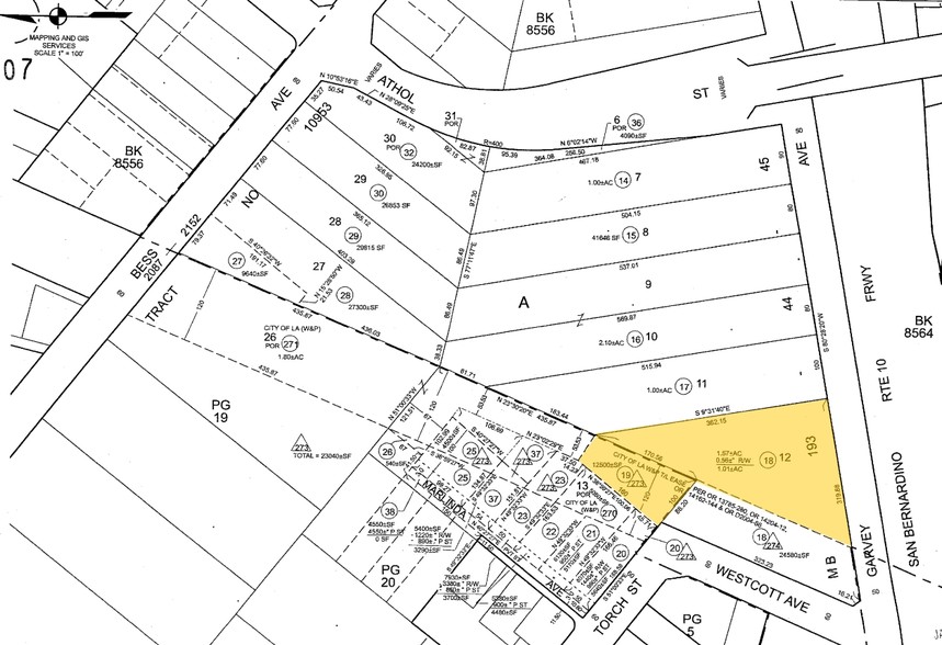 12819 Garvey Ave, Baldwin Park, CA for lease - Plat Map - Image 2 of 2