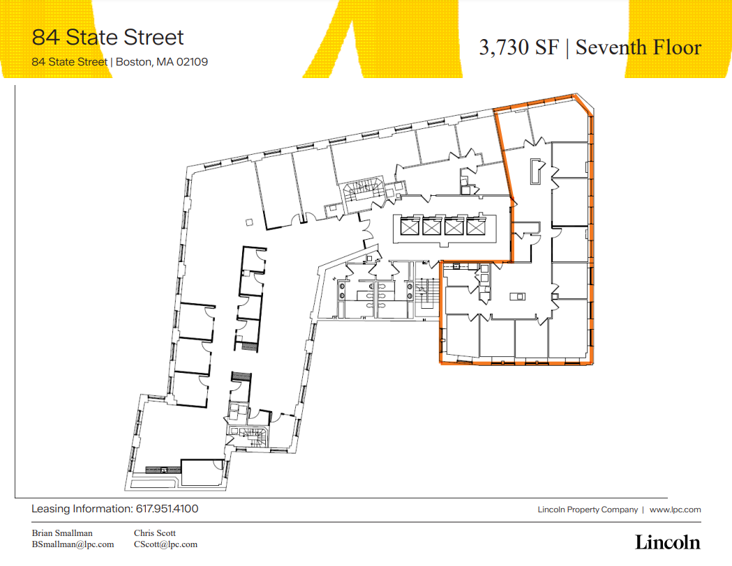 84 State St, Boston, MA for lease Floor Plan- Image 1 of 1