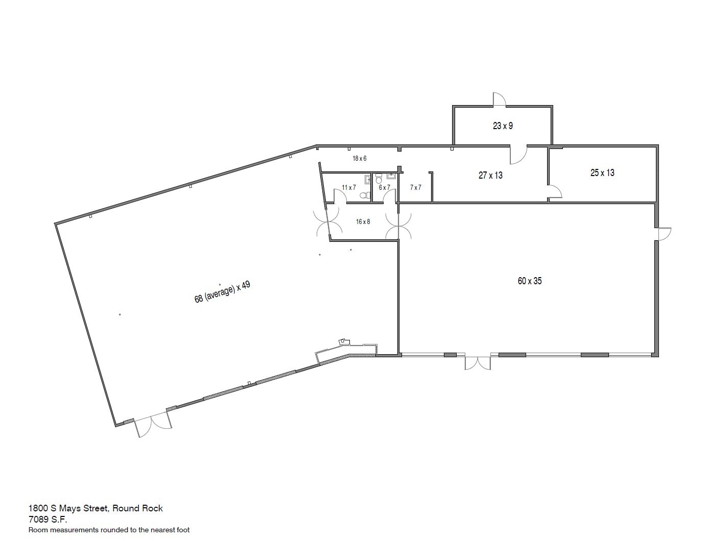 1800 S Mays St, Round Rock, TX for lease Floor Plan- Image 1 of 1