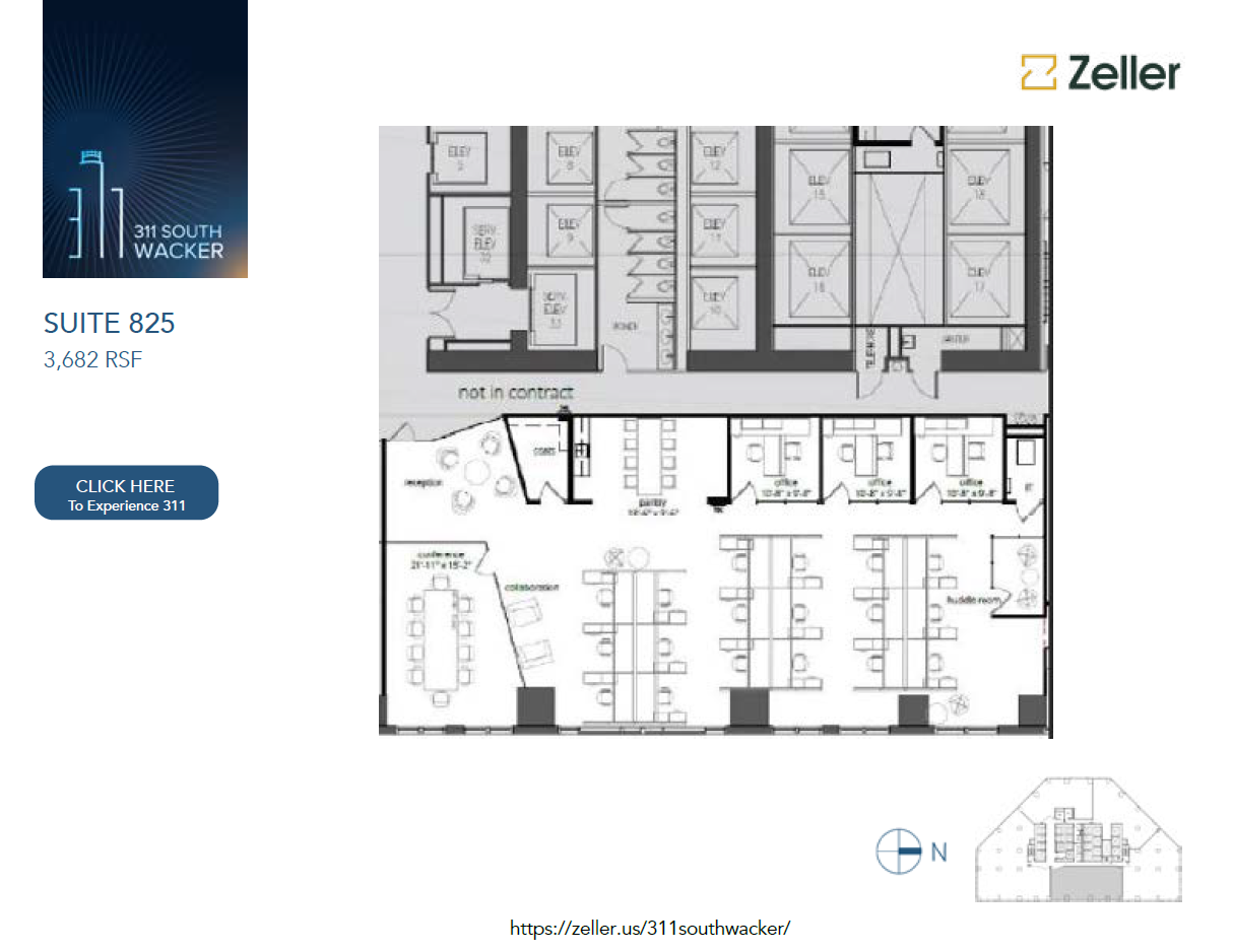 311 S Wacker Dr, Chicago, IL for lease Floor Plan- Image 1 of 2