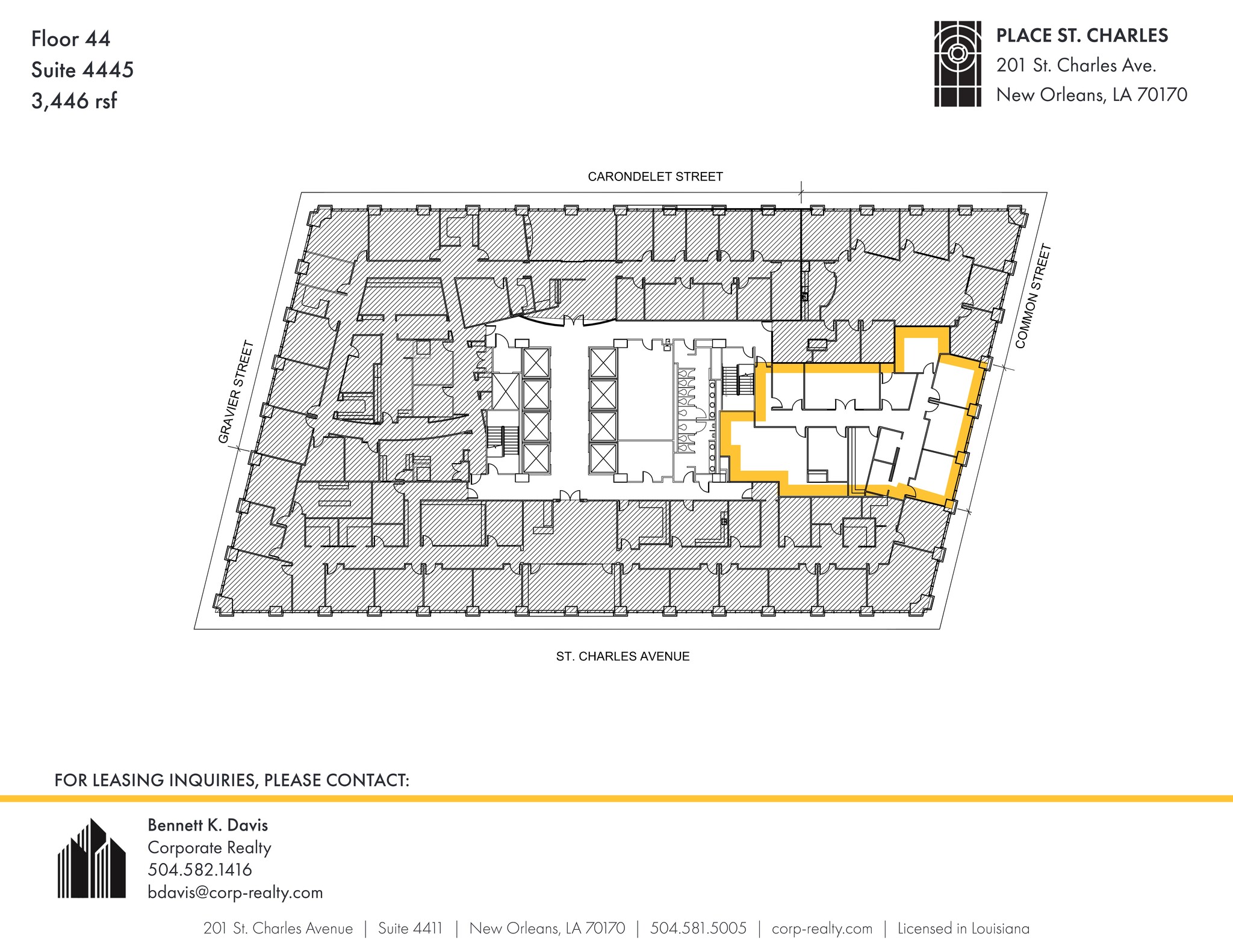 201 St. Charles Ave, New Orleans, LA for lease Site Plan- Image 1 of 1