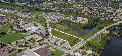 103 Colonnade Rd, Ottawa, ON - AERIAL  map view