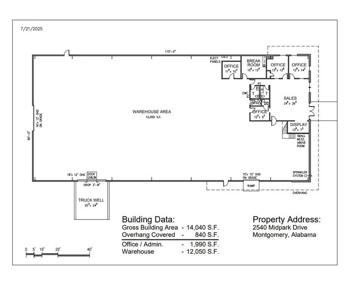 2540 Midpark Rd, Montgomery, AL for lease - Floor Plan - Image 2 of 4